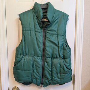 1970s Vintage Puffer Vest Snow Lion Men's M Women's L